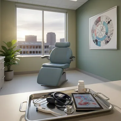 A clean, bright, and sterile healthcare or clinical environment with no people, text, or watermarks.