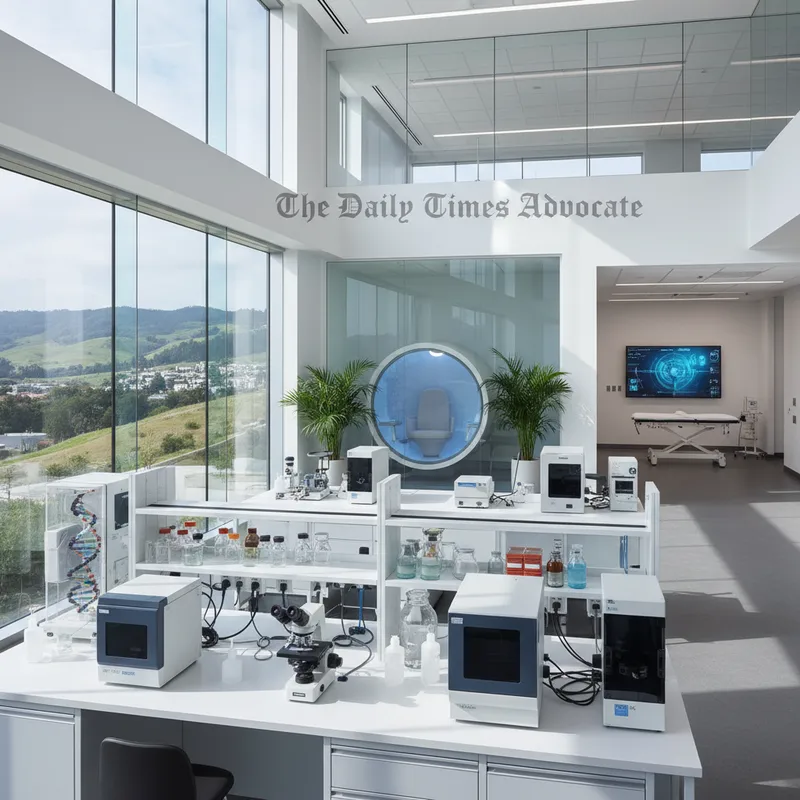 A clean, bright, and empty healthcare or clinical setting with realistic textures and lighting.