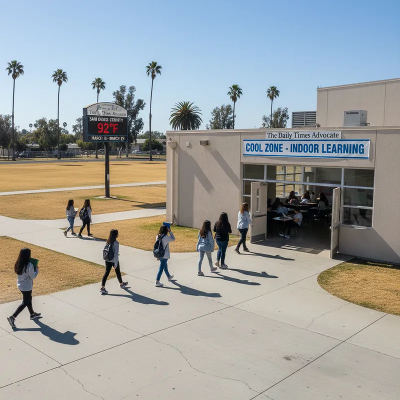 Heat protocols kick in at San Diego County schools