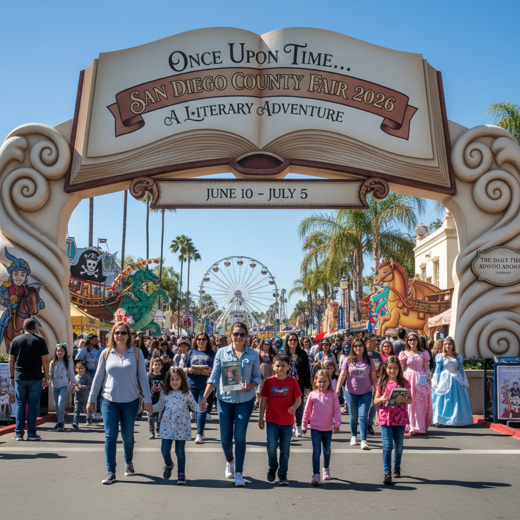San Diego County Fair features a literary theme with storybook elements and attractions at the 2026 event.